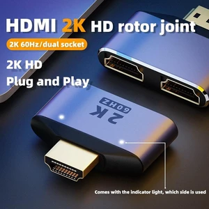 2 in 1 2K 60Hz HDMI Adapter with Indicator Lights 2 in 1 2K 60Hz HDMI Adapter with Indicator Lights