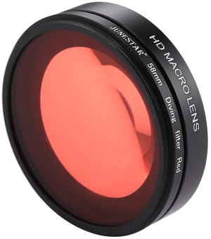 JSR 58mm 16X Macro Lens + Red Diving Lens Filter with Lens Cover + Lens Filter Ring Adapter + String + Cleaning Cloth for GoPro HERO6 /5 Dive Housing JSR 58mm 16X Macro Lens + Red Diving Lens Filter with Lens Cover + Lens Filter Ring Adapter + String + Cleaning Cloth for GoPro HERO6 /5 Dive Housing
