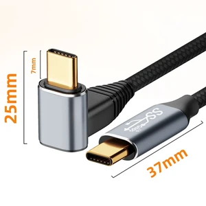 For Steam Deck Gen2 100W USB-C/Type-C Male to USB-C/Type-C Male Stereo Curved Data Cable, Length:2m 2m For Steam Deck Gen2 100W USB-C/Type-C Male to USB-C/Type-C Male Stereo Curved Data Cable, Length:2m 2m