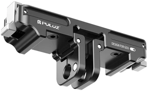 For Insta360 GO3 / GO 3S PULUZ Magnetic Aluminum Alloy Quick Release Base Mount (Black) (Black)