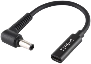 DP 5.0 x 1.0mm to Type-C Female Power Adapter Charger Cable (Black) DP 5.0 x 1.0mm to Type-C Female Power Adapter Charger Cable (Black)