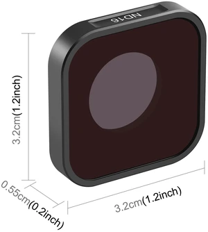 PULUZ Action Camera ND16 Lens Filter For GoPro HERO13 Black /12 Black /11 Black /11 Black Mini /10 Black /9 Black PULUZ Action Camera ND16 Lens Filter For GoPro HERO13 Black /12 Black /11 Black /11 Black Mini /10 Black /9 Black