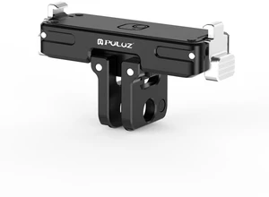 For Insta360 GO Ultra PULUZ Magnetic Aluminum Alloy Quick Release Base Mount (Black) (Black)