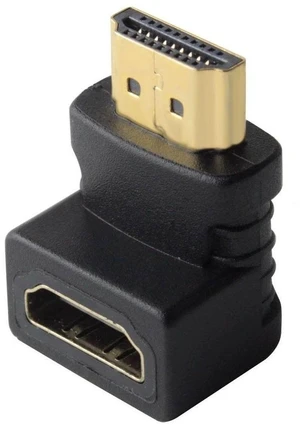 HDMI 19Pin Male to HDMI 19Pin Female 90-degree Angle Adaptor (Gold Plated)(Black) HDMI 19Pin Male to HDMI 19Pin Female 90-degree Angle Adaptor (Gold Plated)(Black)