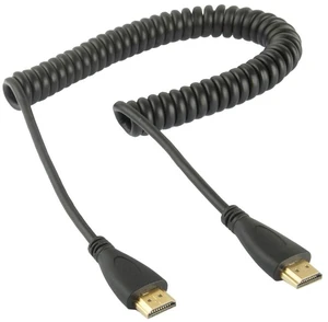 1.4 Version, Gold Plated 19 Pin HDMI Male to HDMI Male Coiled Cable, Support 3D / Ethernet, Length: 60cm (can be extended up to 2m) 1.4 Version, Gold Plated 19 Pin HDMI Male to HDMI Male Coiled Cable, Support 3D / Ethernet, Length: 60cm (can be extended up to 2m)