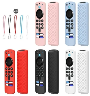 2 PCS Silicone Shell For Alexa Voice Remote 3rd Gen&TV Stick 3rd Gen (Blue) Black 2 PCS Silicone Shell For Alexa Voice Remote 3rd Gen&TV Stick 3rd Gen (Blue) Black