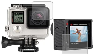 Ultra Clear LCD Screen Protector + Housing Glass Lens Protector Film for GoPro HERO4 Silver Camera Ultra Clear LCD Screen Protector + Housing Glass Lens Protector Film for GoPro HERO4 Silver Camera