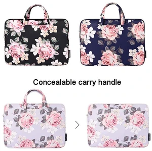 H40-B01 White Rose Pattern Laptop Case Bag Computer Liner Bag With Handle, Size: 14 Inch 14 Inch (Grey) H40-B01 White Rose Pattern Laptop Case Bag Computer Liner Bag With Handle, Size: 14 Inch 14 Inch (Grey)