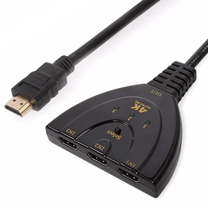 3 in 1 HDMI Input 4K x 2K HDTV Pigtail Switch Adapter HDMI Splitter 3 in 1 HDMI Input 4K x 2K HDTV Pigtail Switch Adapter HDMI Splitter