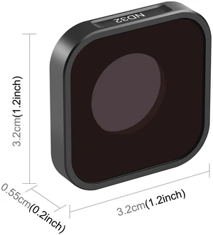 PULUZ Action Camera ND32 Lens Filter For GoPro HERO13 Black /12 Black /11 Black /11 Black Mini /10 Black /9 Black PULUZ Action Camera ND32 Lens Filter For GoPro HERO13 Black /12 Black /11 Black /11 Black Mini /10 Black /9 Black