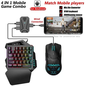 HXSJ V100+J900+P8 One-handed Keyboard + Programming Gaming Mouse + Keyboard Mouse Converter Set V100+J900+P8 HXSJ V100+J900+P8 One-handed Keyboard + Programming Gaming Mouse + Keyboard Mouse Converter Set V100+J900+P8