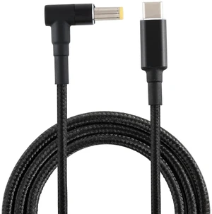 PD 100W 5.5 x 1.7mm Male Elbow to USB-C / Type-C Male Nylon Weave Power Charge Cable, Cable Length: 1.7m PD 100W 5.5 x 1.7mm Male Elbow to USB-C / Type-C Male Nylon Weave Power Charge Cable, Cable Length: 1.7m