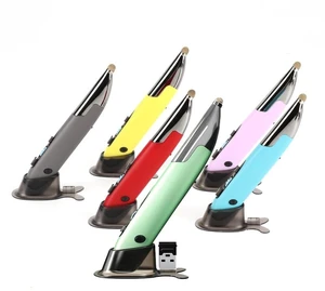 PR-A19 2.4GHz Wireless Charging Bluetooth Mouse Pen Type Shining Quiet Mouse(Silver Gray) - OEM PR-A19 2.4GHz Wireless Charging Bluetooth Mouse Pen Type Shining Quiet Mouse(Silver Gray) - OEM