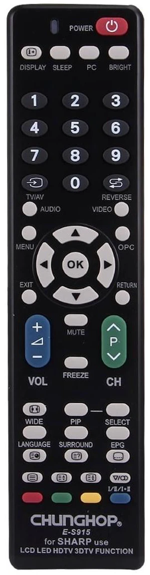 CHUNGHOP E-S915 Universal Remote Controller for SHARP LED TV / LCD TV / HDTV / 3DTV CHUNGHOP E-S915 Universal Remote Controller for SHARP LED TV / LCD TV / HDTV / 3DTV