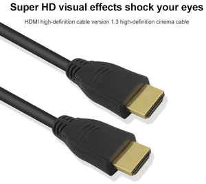 1m HDMI 19 Pin Male to HDMI 19Pin Male Cable, 1.3 Version, Support HD TV / Xbox 360 / PS3 etc (Black + Gold Plated) 1m HDMI 19 Pin Male to HDMI 19Pin Male Cable, 1.3 Version, Support HD TV / Xbox 360 / PS3 etc (Black + Gold Plated)