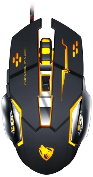 T-WOLF V6 USB Interface 6-Buttons 3200 DPI Wired Mouse Gaming Mechanical Macro Programming 7-Color Luminous Gaming Mouse, Cable Length: 1.5m( Macro Definition Audio Version Black Silver) T-WOLF V6 USB Interface 6-Buttons 3200 DPI Wired Mouse Gaming Mechanical Macro Programming 7-Color Luminous Gaming Mouse, Cable Length: 1.5m( Macro Definition Audio Version Black Silver)