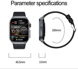 ET585 2.04 inch Silicone Strap IP68 Waterproof Smart Watch, Support ECG / Blood Composition Measurement (Red) ET585 2.04 inch Silicone Strap IP68 Waterproof Smart Watch, Support ECG / Blood Composition Measurement (Red)