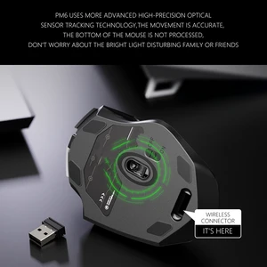 Inphic A1 6 Keys 1000/1200/1600 DPI Home Gaming Wireless Mechanical Mouse, Colour: Gray Wireless+Bluetooth 4.0+Bluetooth 5.0 Gray Wireless+Bluetooth 4.0+Bluetooth 5.0 Inphic A1 6 Keys 1000/1200/1600 DPI Home Gaming Wireless Mechanical Mouse, Colour: Gray Wireless+Bluetooth 4.0+Bluetooth 5.0 Gray Wireless+Bluetooth 4.0+Bluetooth 5.0