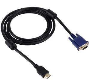 1.8m HDMI Male to VGA Male 15PIN Video Cable(Black) 1.8m HDMI Male to VGA Male 15PIN Video Cable(Black)
