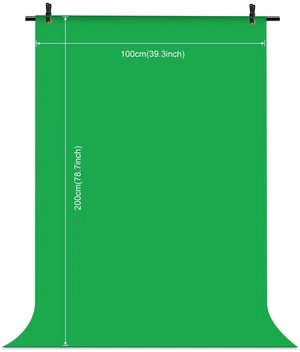 PULUZ 1x2m T-Shape Photo Studio Background Support Stand Backdrop Crossbar Bracket Kit with Clips(Green) (Green) PULUZ 1x2m T-Shape Photo Studio Background Support Stand Backdrop Crossbar Bracket Kit with Clips(Green) (Green)