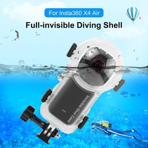 For Insta360 X4 Air PULUZ 50m Waterproof Sealed Diving Case (Transparent) (Transparent) For Insta360 X4 Air PULUZ 50m Waterproof Sealed Diving Case (Transparent) (Transparent)