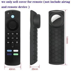 2pcs Remote Control Case For Amazon Fire TV Stick 2021 ALEXA 3rd Gen With Airtag Holder (Black) 2pcs Remote Control Case For Amazon Fire TV Stick 2021 ALEXA 3rd Gen With Airtag Holder (Black)