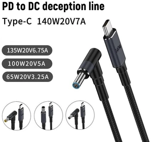 1.8m 140W Type-C to DC Laptop Charging Cable, Model:DC5.5x2.5mm 20V7A 1.8m 140W Type-C to DC Laptop Charging Cable, Model:DC5.5x2.5mm 20V7A