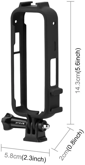 For Insta360 X3 PULUZ Cold Shoe PC Plastic Protective Frame with Adapter Mount & Screw(Black) (Black) For Insta360 X3 PULUZ Cold Shoe PC Plastic Protective Frame with Adapter Mount & Screw(Black) (Black)