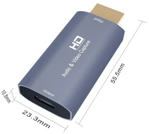 Z50 USB-C / Type-C Female to HDMI Male Video Capture Card Z50 USB-C / Type-C Female to HDMI Male Video Capture Card