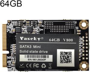 SSD, Vaseky V800 64GB 1.8 inch SATA3 Mini Internal Solid State Drive MSATA SSD Module for Laptop