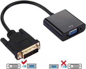 DVI-D 24+1 Pin Man to VGA 15 Pin HDTV Adapter Converter - OEM