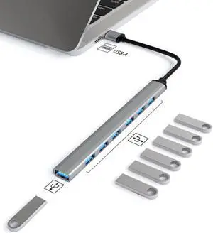 7 in 1 USB3.0 Docking Station Laptop Multifunctional HUB(USB Interface)