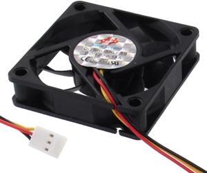 60mm 3-pin Cooling Fan with Dual Connectors  (6015 3-pin)