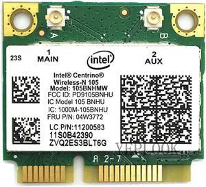 105BNHMW WiFi Card Wireless-N 105 Mini PCI-E 150Mbps 2.4GHz 802.11B/G/N WiFi Adapter For E73 E93