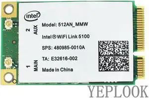 5100 512AN MMW 300Mbps Wireless PCI-E Wifi Dual band 2.4G/5Ghz 802.11N for Laptops General Edition WIFI CARD WLAN Card