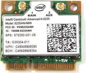 6235 6235ANHMW 6235AN 300Mbps Dual Band 2.4G/5Ghz Bluetooth 4.0 Mini PCI-E Wireless Lan Card Intel Centrino Advanced-N 05K9GJ