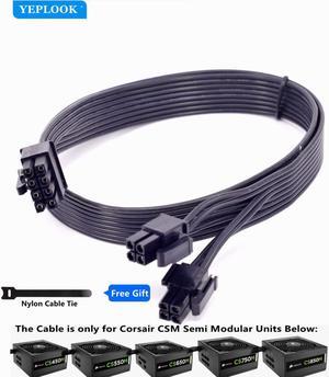 CPU 8Pin to 8Pin (4+4Pin) Modular Power Supply Cable For Corsair CS-M Series Semi Modular CS450M CS550M CS650M CS750M CS850M