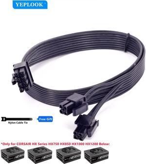 CPU 8Pin to 8Pin (4+4Pin) Modular Power Supply Cable For Corsair HX Series HX750 HX850 HX1000 HX1200 Full Modular PSU 60CM 18AWG