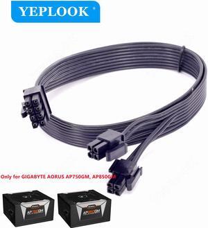 CPU 8Pin to 8Pin (4+4Pin) Power Supply Cable 18AWG 60CM For GIGABYTE AORUS P750W GP-AP750GM, P850W GP-AP850GM Gold Fully Modular