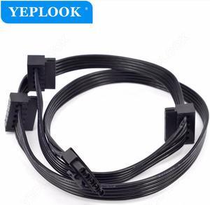 5Pin to 3x SATA Angled Hard Driver SSD Power Supply Cable For CoolerMaster V Series Gold Fully Modular V550 V650 V750 V850 V1000