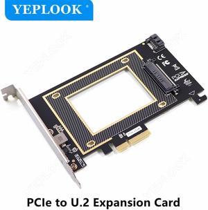 PCIe 3.0 4X to U.2 Expansion Card SATA3.0 SFF-8639 Desktop Riser Card High Speed 32GT/S For 2.5 Inch NVME HDD SSD CHIA