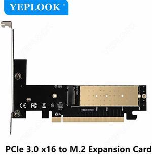 M.2 NVMe SSD NGFF to PCIe X16 adapter M Key Interface Card Suppor PCI Express 3.0 For 2230 2242 2260 2280 Size