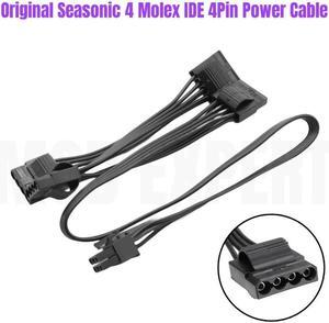 Original Seasonic 4 Molex IDE 4Pin Peripheral Modular Power Cable for Seasonic PRIME Ultra 1000W 850W 750W 650W 550W GOLD Power
