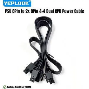 Dual 8Pin 4+4 EPS/ATX12V CPU Power Cable for Seasonic FOCUS Gold & Platinum 1300W, 1000W, 850W, 750W, 650W, 550W Modular Powers Dual 8Pin 4+4 EPS/ATX12V CPU Power Cable for Seasonic FOCUS Gold & Platinum 1300W, 1000W, 850W, 750W, 650W, 550W Modular Powers