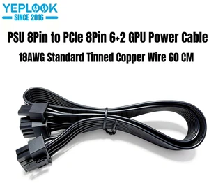 YEPLOOK PCI-E 8Pin GPU Power Cable for Seasonic VERTEX PX-1200, PX-1000, PX-850, PX-750, GX-1200, GX1000, GX-850, GX-750 Modular Powers YEPLOOK PCI-E 8Pin GPU Power Cable for Seasonic VERTEX PX-1200, PX-1000, PX-850, PX-750, GX-1200, GX1000, GX-850, GX-750 Modular Powers