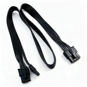 YEPLOOK PCI-e 8Pin 6+2 GPU Power Cable for Corsair HX1050, HX850, HX750, HX650 TYPE 3 GOLD Modular Power, 60CM Flat Ribbon Cable