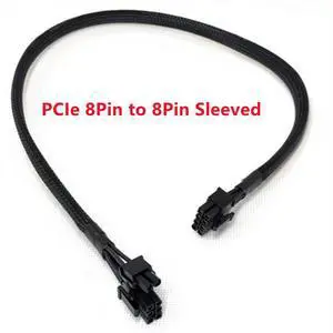 YEPLOOK 6+2 PCIe 8Pin 6+2Pin Sleeved Net 18AWG 60CM GPU Power Cable for Corsair TX850M, TX750M, TX650M, TX550M TX-M Type 3 Modular Power