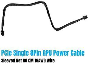 YEPLOOK PCIe 6+2 8Pin Sleeved Net 60CM GPU Power Cable for Corsair AX1600i Titanium, AX1000 Titanium AX850 Titanium Type 4 Modular Power YEPLOOK PCIe 6+2 8Pin Sleeved Net 60CM GPU Power Cable for Corsair AX1600i Titanium, AX1000 Titanium AX850 Titanium Type 4 Modular Power