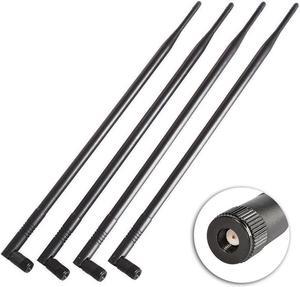 4-Pack 2.4GHz 10dBi RP-SMA WiFi Antenna for WiFi Booster Router Adapter Hotspot