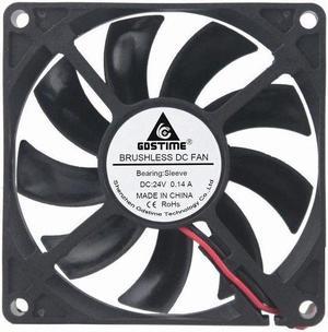 24V 8cm 80mm 80x80x15mm 2pin Brushless PC CPU fan Cooling Cooler Fan